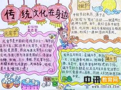 传统文化在身边手抄报